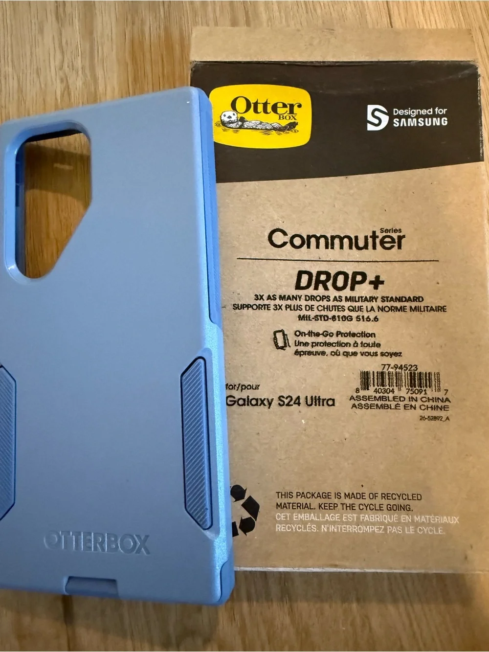 OtterBox Drop+ Commuter Case for Galaxy S24 Ultra - Light Blue